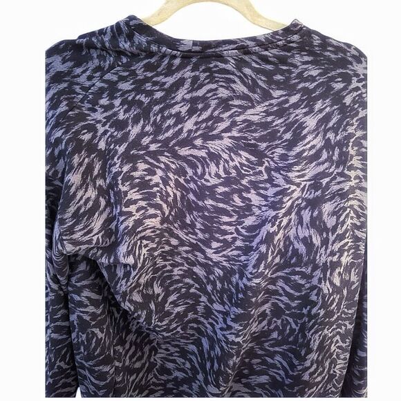 Athleta Gray & Black Abstract Cotton Pullover Size Small Lounge Athleisure - Picture 5 of 7